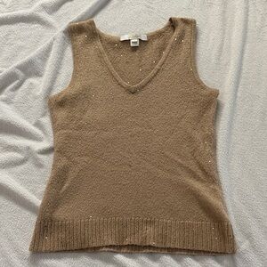 Lilly Pulitzer Tan Knit Top with Sparkle
